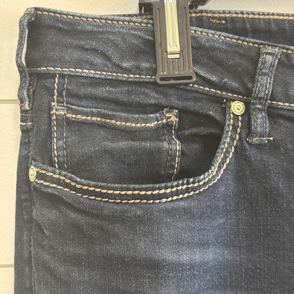 Silver Avery Dark Blue Straight Leg Women's Jeans size 18 length (38.5X29.5) - Picture 2 of 16